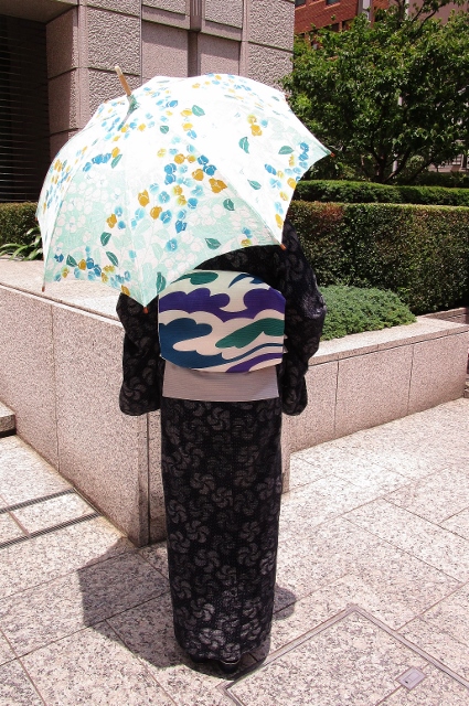栗山吉三郎　日傘